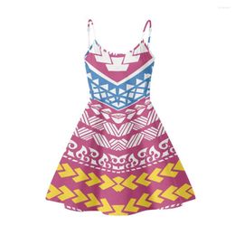 Casual Dresses Cumagical Manufacture Custom Slip Dress Women Mix Pink Colour Design Print Sleeveless Sexy Fancy A Line Short