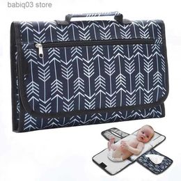 Diaper Bags Waterproof Baby Changing Pad Portable Multifunction Diaper Changing Bag Pad Baby Mom Clean Hand Folding Mat Infant Care Products T230525