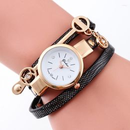 Wristwatches Relogio Feminino Casual Fashion Vintage Bracelet Women Watch Braided Belt Leather Quartz Watches Dress Ladies Clock Cute