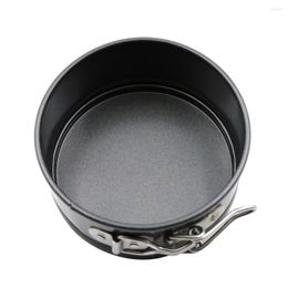 Baking Moulds 1 Pcs Round Cake Moulds Egg Tarts Mould Bakeware Carbon Steel And Non-stick Coating Maker With Activity Buckle Pan Stencil