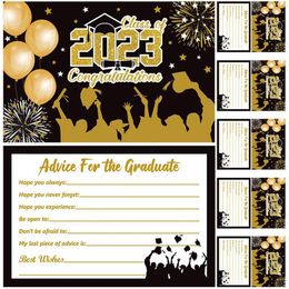Storage Bags 12pcs Graduation Theme Greeting Cards Paper Message Presents