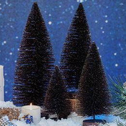 Christmas Decorations Attractive Artificial Tree Wide Application Festival Supplies Glitter Tabletop Colourful