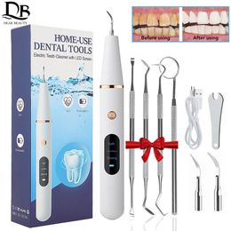 Other Oral Hygiene Ultrasonic Dental for Teeth Tartar Stain Tooth Calculus Remover Electric Sonic Teeth Plaque Cleaner Dental Stone Removal 230524