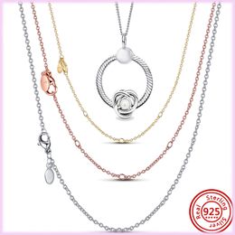 925 Sterling Silver Panto Necklace Raising Daylink Necklace Fashion Suitable for Original DIY Design Charm and Exquisite Jewellery Female Production