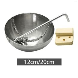 Bath Accessory Set Stainless Oil Holder Bowl Sauna Rocks Tools For Room And Spa Bathroom