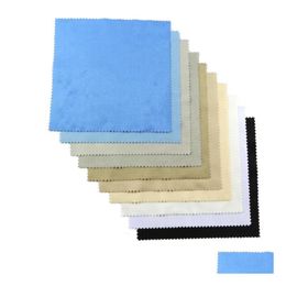 Lens Clothes Dhs Ship 15X15Cm Suede Microfiber Island Glass Glasses Table Cloths Highgrade Wipe Cloth Gscjb011 Drop Delivery Fashion Dh1Ar