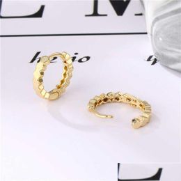 Ear Cuff Small Round Ring 18K Gold Plated Earrings Gsfe074 Fashion Style Gift Fit Women Diy Jewelry Earring Drop Delivery Dhf7P