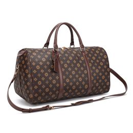 Top Keepall Bandouliere 45 50 55 Duffel Bags Designer Women Men Outdoor Luggage Tote Luxury Zipper Closure Shoulder Handbag Casual