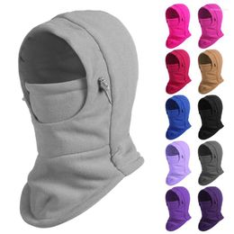 Cycling Caps Balaclava Hood With Ski Face Mouth Mask Moutain Bike MTB Neck Warmer Outdoor Winter Warm Fleece Hat For Women And Men