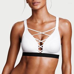 Yoga Outfit 2023 Sex Fitness Sports Bra For Women Running Gym Padded Push Up Crop Top Sujetador Deportivo Mujer
