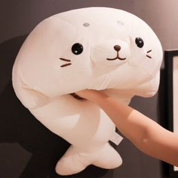 Plush Dolls 50/60cm Cute Soft Animal Sea Lion Doll Baby Sleeping Pillow Cartoon Marine Animals Seal Plush Stuffed Toy Kids Girls Lovely Gift 230525