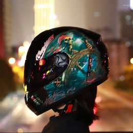 Motorcycle Helmets Helmet Cool Moto Racing Full Face Adult Four Seasons Rider Travel Accessories