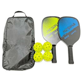 Tennis Rackets Pickle Racket Set Combination 2 Rackets Send 4 Ball Portable Lightweight Sports Racquet Women Men Racket Set for Outdoor Beach 230524