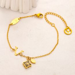 Never Fading Luxury Brand Designer Bracelet Pendants Necklaces Gold Silver Plated Stainless Steel Letter Choker Pendant Necklace Chain Jewellery Accessories Gifts