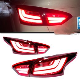 2 Colours Tail Lights For Ford Focus sedan LED Taillight 2012-2014 Turn Signal Fog Reverse Running Light Auto Rear Lamp