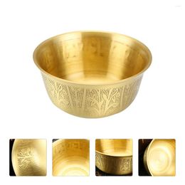 Bowls Copper Bowl Ornament God Sacrificial Turkish Decor Brass Small Smooth Temple Creative Gold Home