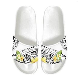 Slippers Polynesian Tribal Samoan Totem Tattoo Samoa Prints Men Women Thick Platform Home Fashion Non-slip EVA Bathroom Slides