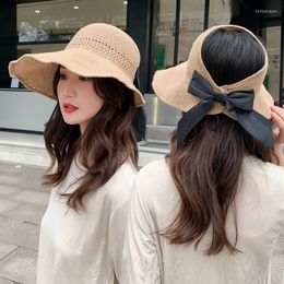 Wide Brim Hats Summer Sun For Women Foldable Broadside Hat Visor Suncreen Floppy Cap Female Outdoor Casual Baseball