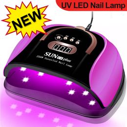 Nail Dryers 265W Lampara UV LED Nail Lamp for Drying Nails Pedicure 57 LEDs Nail Dryer Machine Professional LED UV Lampe for Manicure Salon 230525