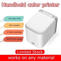 Handheld Mobile Printer Paperless Multi-surface Tattoo Po Logo Pattern Bar Code Mbrush Portable MINI Colour