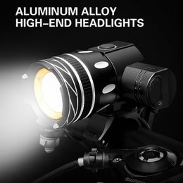 Bike Lights Z30 15000LM LED Light Bicycle USB Rechargeable Headlight Flashlight Waterproof Zoomable Cycling Lamp for 230525