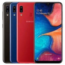 Refurbished Original Samsung Galaxy A20 A205U 6.4 inch Octa Core Android 9.0 3GB RAM 32GB ROM 1560x720 13MP Unlocked Single Sim Phone
