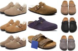 designer Boston AMOROUS GRACE sandals men women slide slippers Tokio Shearling Soft Footbed Clogs Suede Leather Buckle Strap Shoes Mayari Arizona Motion design 770