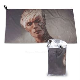 Rowan Throne Of Glass Soft Microfiber Fabric Face Towel Throne Of Glass Rowan Whitethorn Portrait Fan Art Sarah J Maas Fae