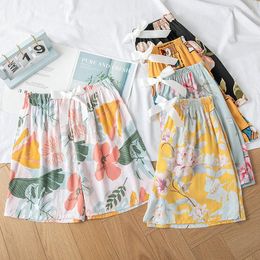 Women's Sleepwear Lovely Women Sleep Shorts Summer Casual Floral Elastic Waist Loose Home Pants For Girls Soft Female Short