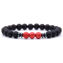 Beaded 16 Styles 7 Chakras Fashion Natural Stone Bracelet 8Mm Yoga Beads Couple Charm Bracelets Handmade Bangle Women Men Jewellery Gi Dhew8