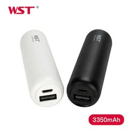 Cell Phone Power Banks WST Mini Power Bank 3350mAh Portable External Battery Pack for Mobile Phone Battery Charger Small Pocket Size Travel G230525