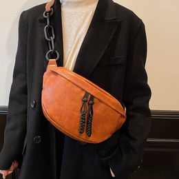 Waist Bags Luxury Female Belt Fashion Leather Fanny Pack High Quality Designer Shoulder Crossbody Chest Handbags Ladies Bag