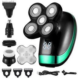 Electric Shavers Multi Grooming Kit Digital Display Electric Shaver Hair Trimmer Beard Electric Razor Wet Dry Men Facial Body Shaving Machine L230518