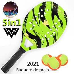 Tennis Rackets Seaside high-end wooden beach racket set beach tennis racket can be freely matched with 5in1 beach racket 230524