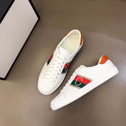 Classic Men's Ladies Casual Shoes Fashion Flat Lace-Up Leather Small White Shoes Embroidery Running Couple Outdoor Sports Shoes Unisex 35-46 mkjmki000001
