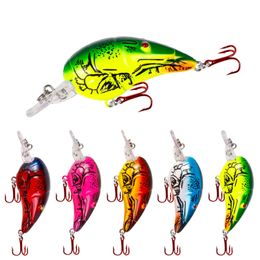 Baits Lures 1pcs fishing 7cm 11.5g crank mouse model 3D eye plastic artificial hard bait lifesaving swimsuit 8# hook P230525