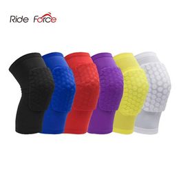 Protective Gear 1PC Honeycomb Knee Pads Basketball Sport Kneepad Volleyball Protector Brace Support Football Compression Leg Sleeves 230524