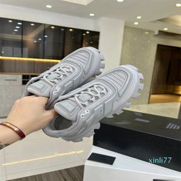 Designer Sneakers Men Women Casual Shoes Platform Trainer White Technical Shoe Knit Retro Patchwork Sneaker