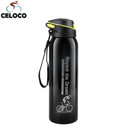 water bottle 500ML Bike Water Bottle Outdoor Sport Running Mountain Cycling Warmkeeping Bicycle Kettle Drink Stainless Steel Cup 230525