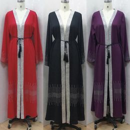 Ethnic Clothing Dubai Robe Caftan Islam Abayas For Women Kimono Femme Musulmane Cardigan Turkey Muslim Mujer Dress Kaftan Moroccan Open