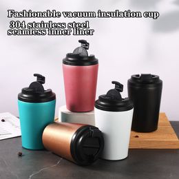 Isolierte Tasse 304 Edelstahl Kaffeetasse Vakuum Büro Kreative Wassertasse Outdoor Auto Geschenktasse