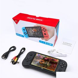 Taşınabilir Oyun Oyuncuları X50 Video Player 5.1 HD SN 64bit Destekler MTIPLE EMEKTÖRLERİ Ortable Handheld Retro Konsol TV Çıktı Damlası DSHCSJ