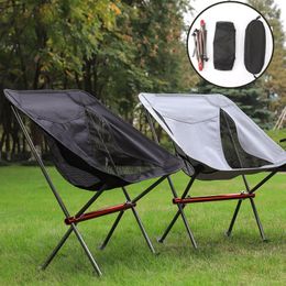 Camp Furniture Travel Folding Chair Detachable Portable Moon Outdoor Camping Fishing Beach Hiking Picnic Seat