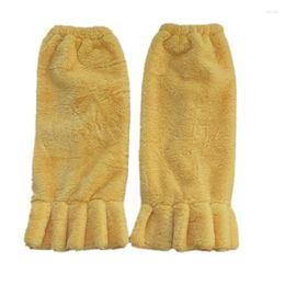Women Socks 667E Solid Colour Harajuku Winter Boot Cuffs Long Warmer Sock Sets Thigh Garter Fur