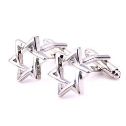 Cuff Links C-MAN Luxury Hexagon stars Men's Shirt Brand Star Cufflinks G220525