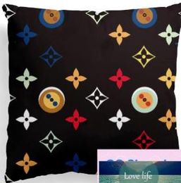 luxury printed embrace pillowcase geometric European and American sofa office waist pillow cushion cover wholesale