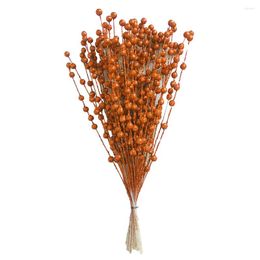 Decorative Flowers Living Room Display Golden Berries Artificial Christmas Picks Ornament 35-40cm Party Pography Supplies Flower Arrangement