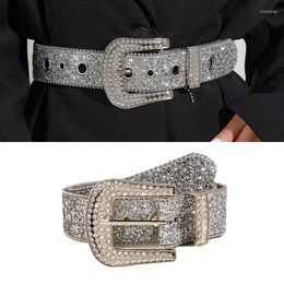 Belts Cowboy Bling Rhinestones Belt Full Diamond For Adult