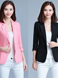 Women's Suits Women Single Button Blazers Business Office Ladies Work Wear Suit Jacket Simple Chic Soft Fashion Casual Thin Tops Streetwe