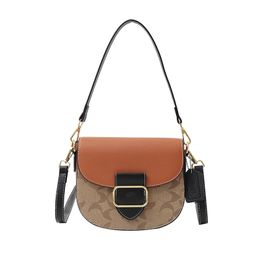 Brand Day Packs 24SS Women's handbag Wholesale leather Splicing Contrast Colour Fashion grils Trendy Bag 828#